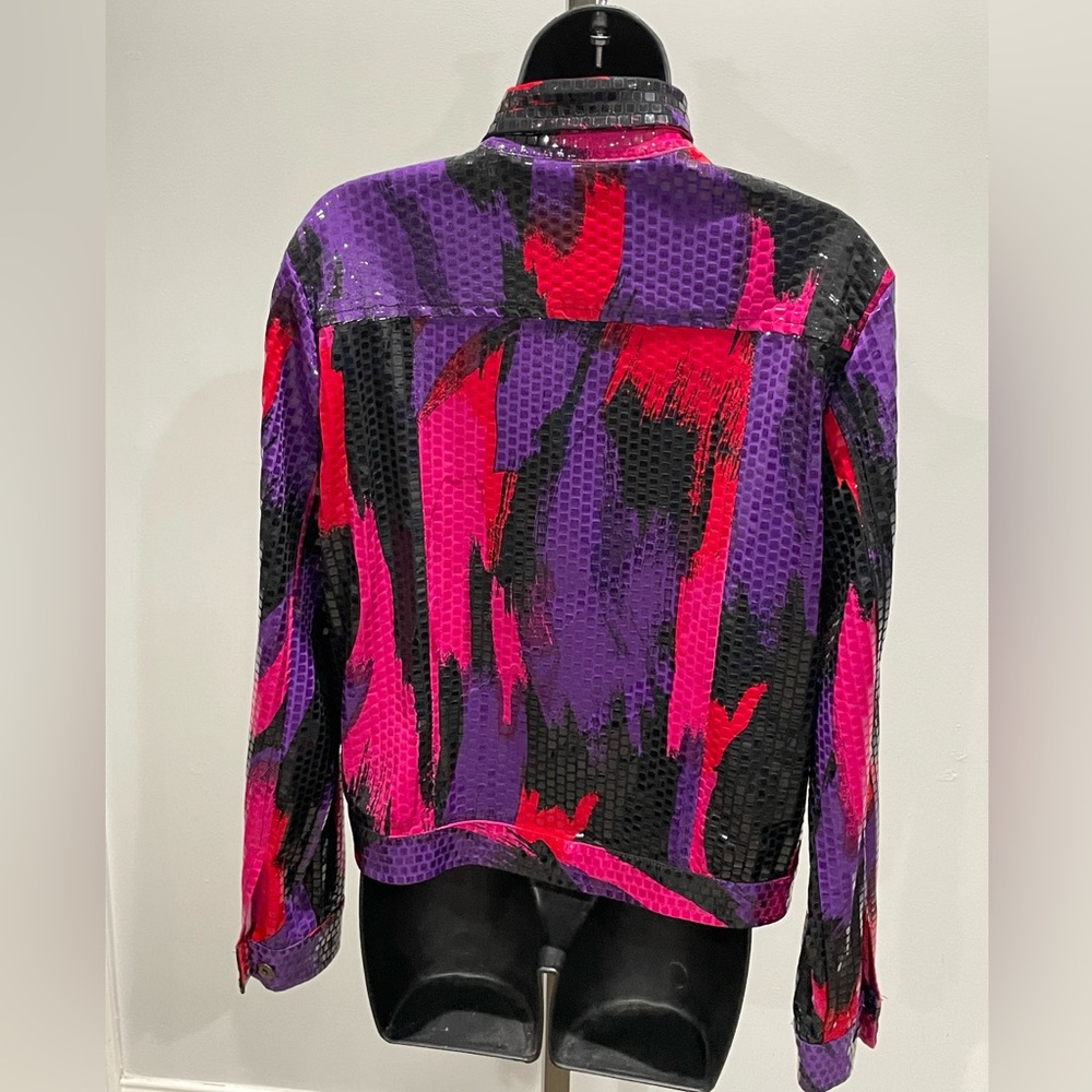 Multi Colored Shiny Jacket - Picture 3 of 15